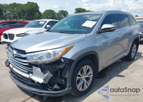 2015 Toyota Highlander Xle V6 из США, поврежденный, VIN 5TDKKRFH9FS106456